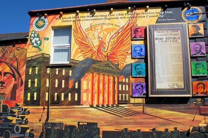 2 Hour Private Belfast Taxi Cab Tour of Troubles & Peace walls - Falls Road Library and the Bobby Sands mural, plus Sinn Fein HQ context