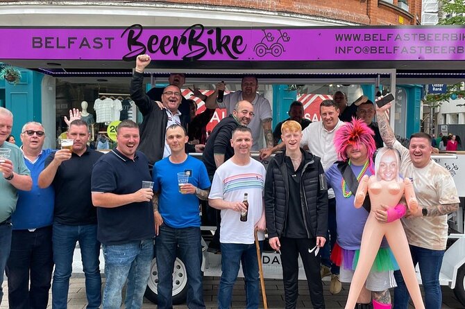 Belfast Beer Bike tours - The Route Highlights (Cathedral Quarter, Belfast City Hall, and Central Sights)