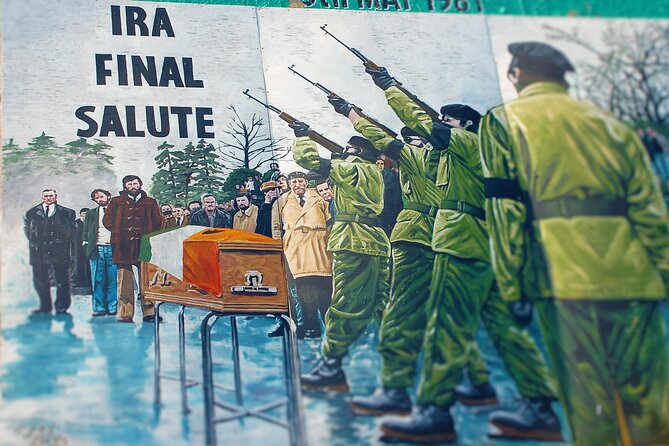Belfast Famous Black Taxi Tour Political Murals & Peace Wall 2 Hr - Saint Peters Cathedral and the Bobby Sands mural: religion, place, and political storytelling