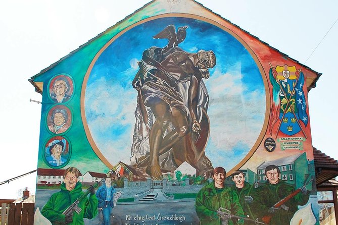 Cab Tours Belfast Famous Black taxi tours private 2hrs adventure - Stop 1: Bobby Sands Mural, murals and IRA neighborhood memory