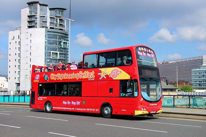 City Sightseeing Belfast Hop-On Hop-Off Bus Tour - Civic Belfast: City Hall, SSE Arena, and the Albert Clock area