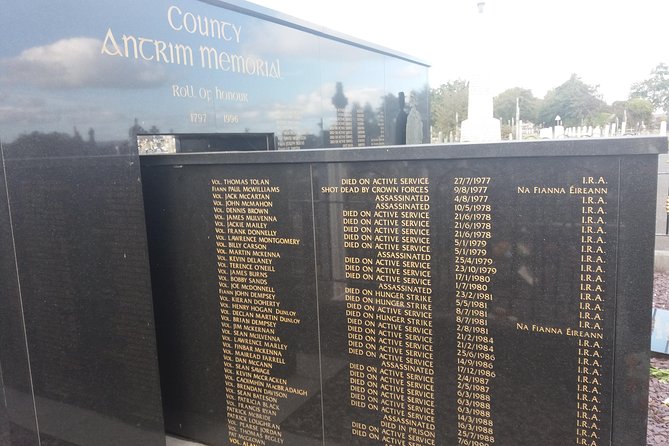 IRA Troubles Conflict Private Tour Museum Graves Murals and Political Analysis - Bobby Sands murals, D Company Garden of Remembrance, and the hunger strike story in photos