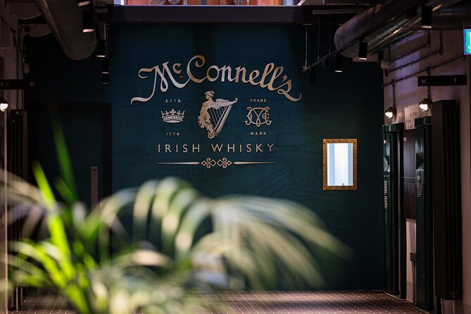 McConnell's Distillery Experience with Tasting - The tasting lineup: welcome drink, 5 Year, Sherry Cask, and new make